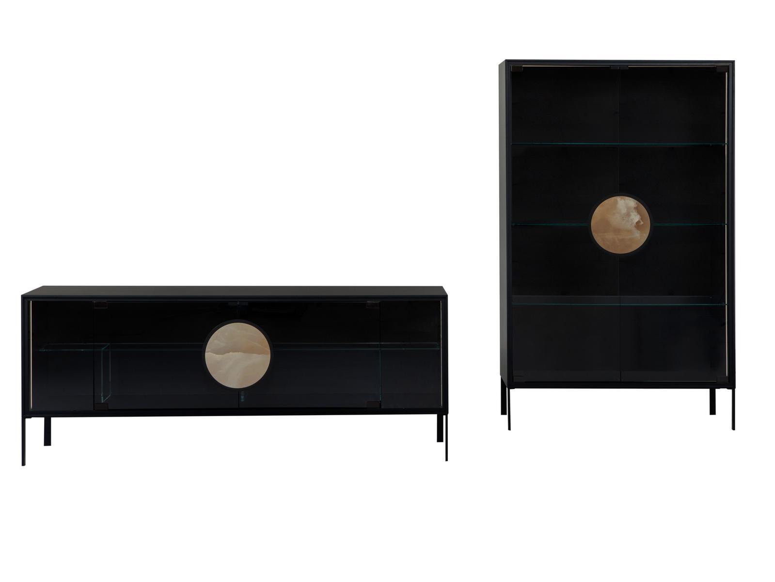 Glass sideboard with doors | Dot by Tonin Casa
