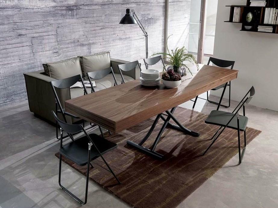 Height-adjustable folding coffee table | Newood by Ozzio Italia