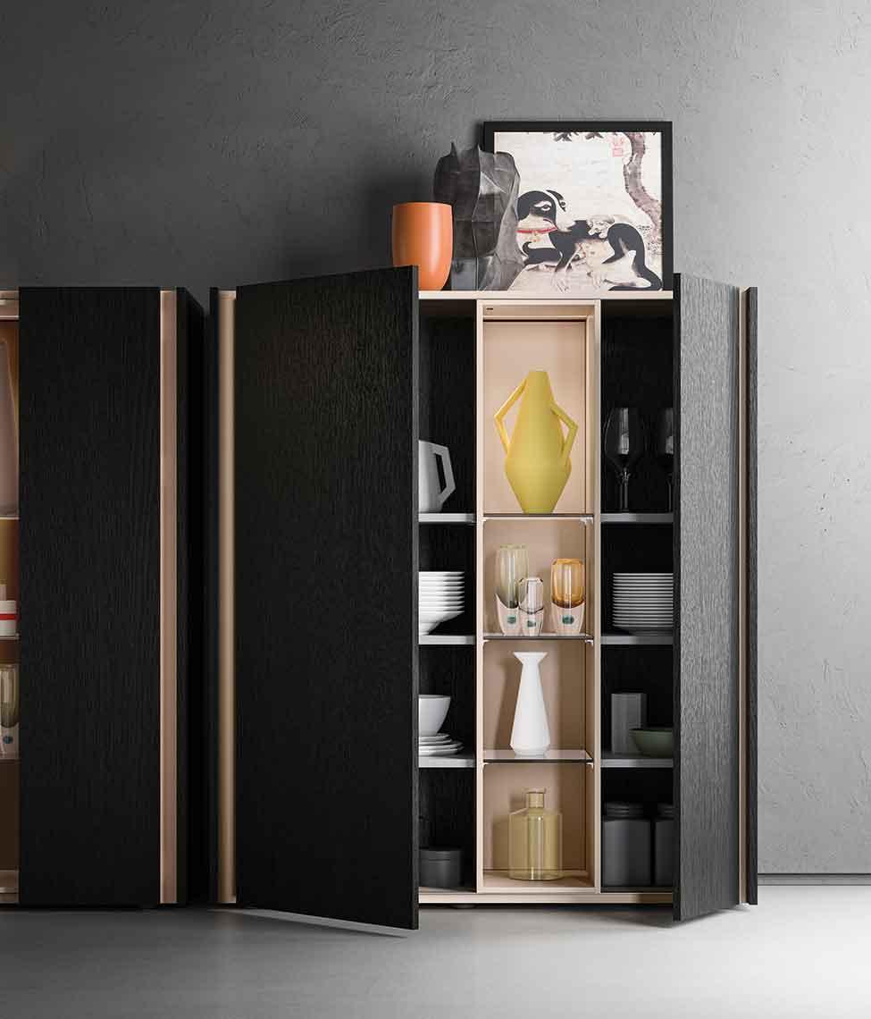 Modular veneer sideboard with doors | Da-Do giorno by ALF Dafre