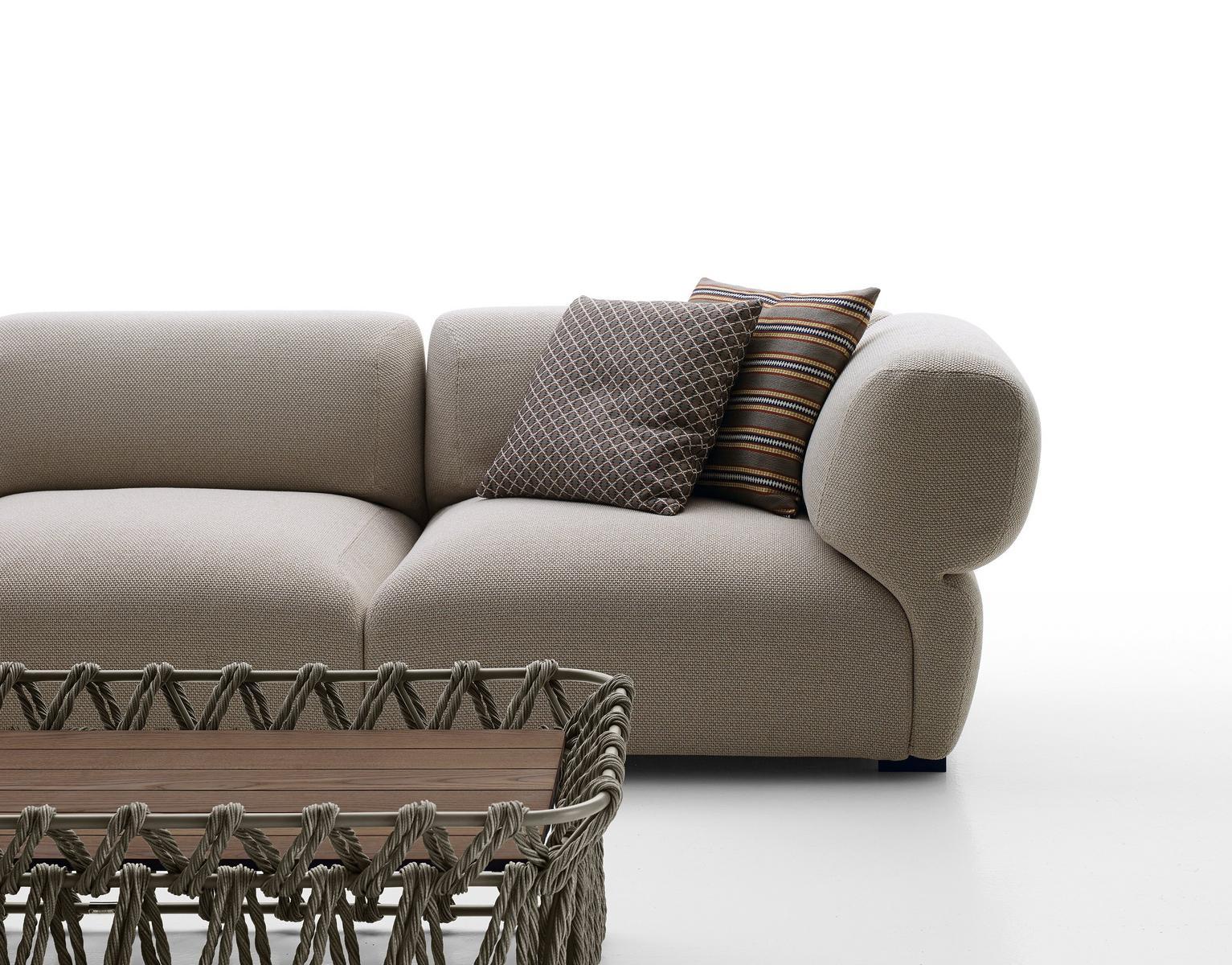 Sectional fabric sofa | Butterfly by B&B Italia