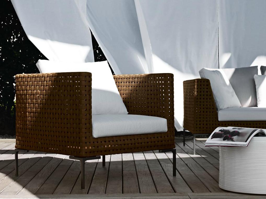 Polypropylene garden armchair with armrests | Charles Outdoor by B&B Italia