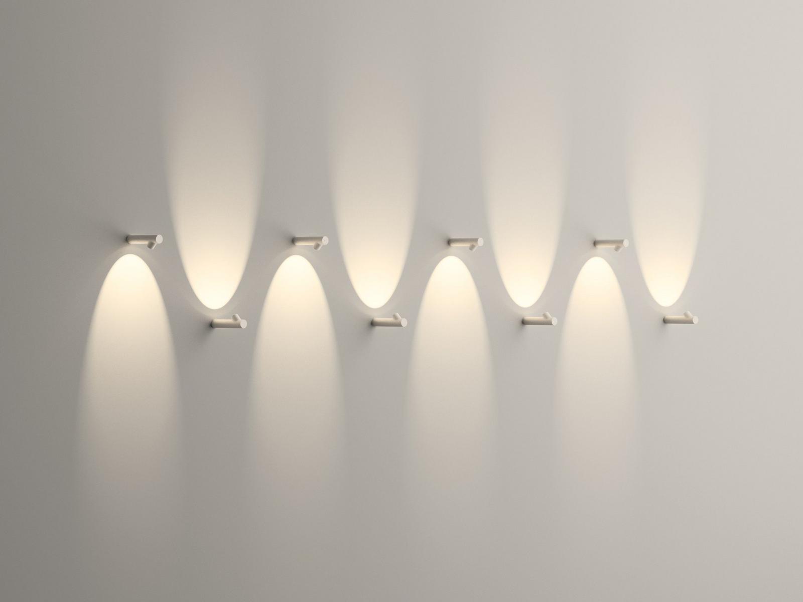 LED direct-indirect light wall lamp | Bamboo by Vibia