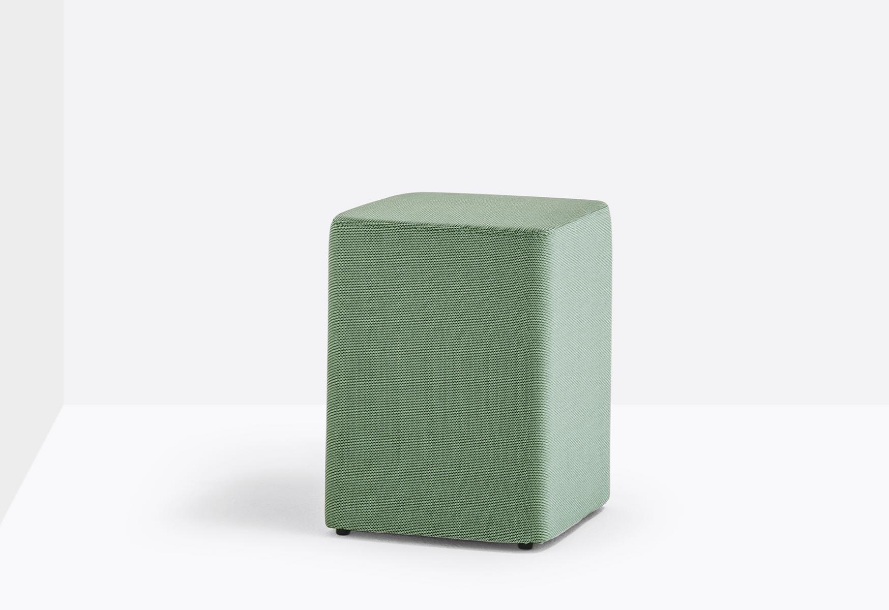 Square fabric pouf | Wow 320 by Pedrali