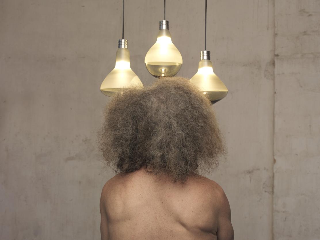 Direct light satin glass pendant lamp | Makeup by Karman