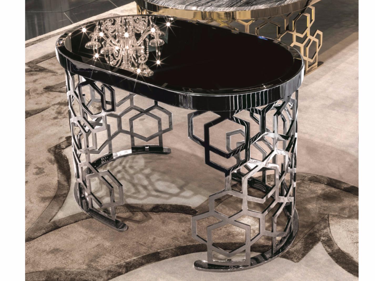 Oval stone coffee table | Manfred by Longhi