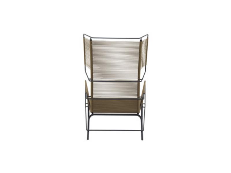 Garden armchair with footstool | Fifty by Ligne Roset