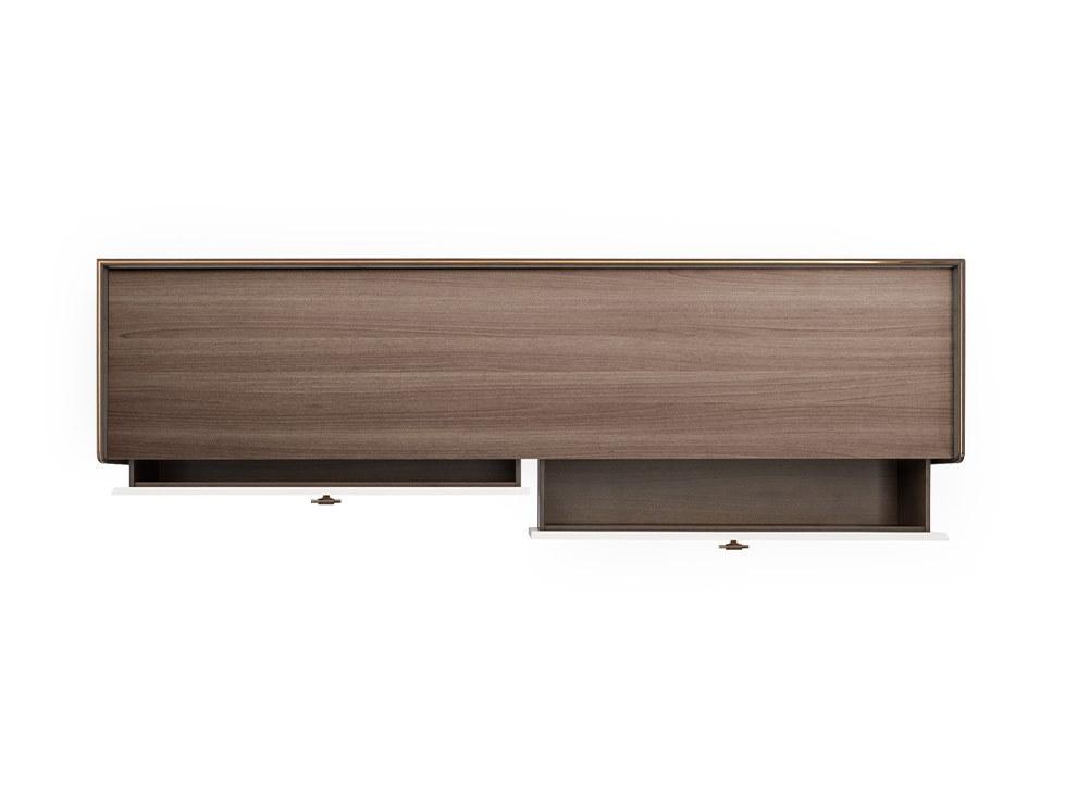 Low wooden TV cabinet | Blues by Turri