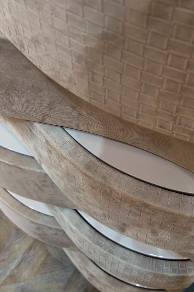 MDF and cowhide chest of drawers | Ola by Mantellassi 1926