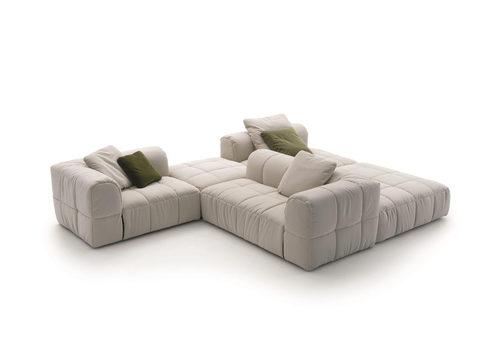 Modular fabric sofa | Strips System by Arflex