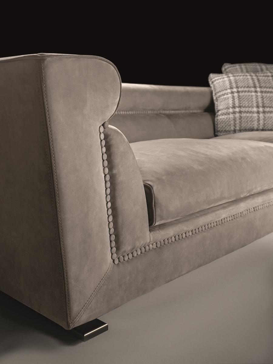 Corner fabric sofa | Ansel by Longhi