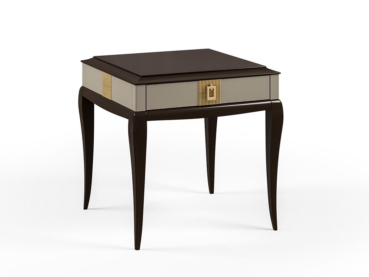 Square wooden coffee table with storage space | Pr.336 by Stella del Mobile