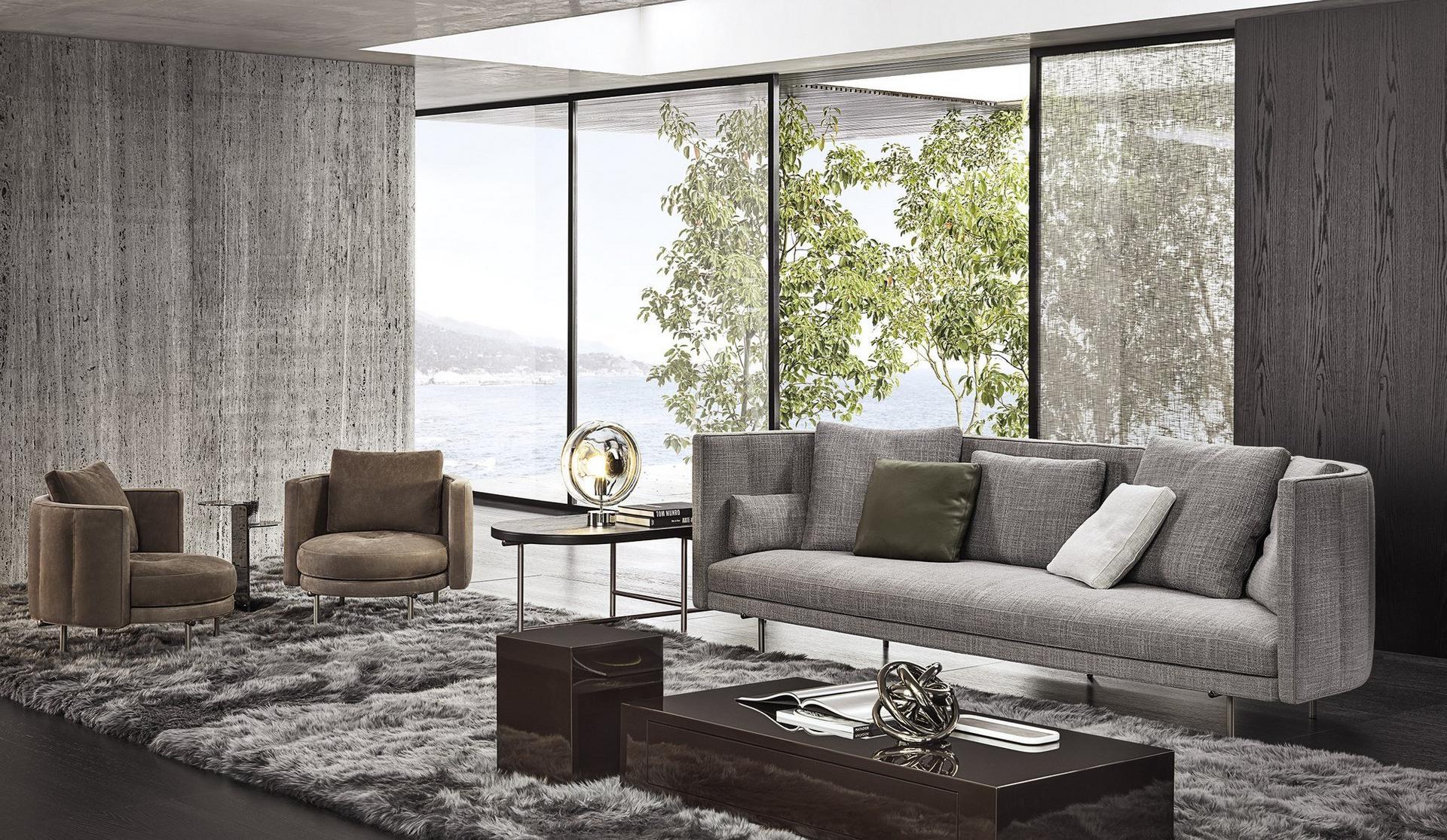 Armchair with armrests | Torii by Minotti