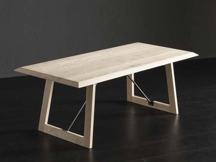Rectangular wooden dining table | Rio + Flat/ Tiranti by Altacorte