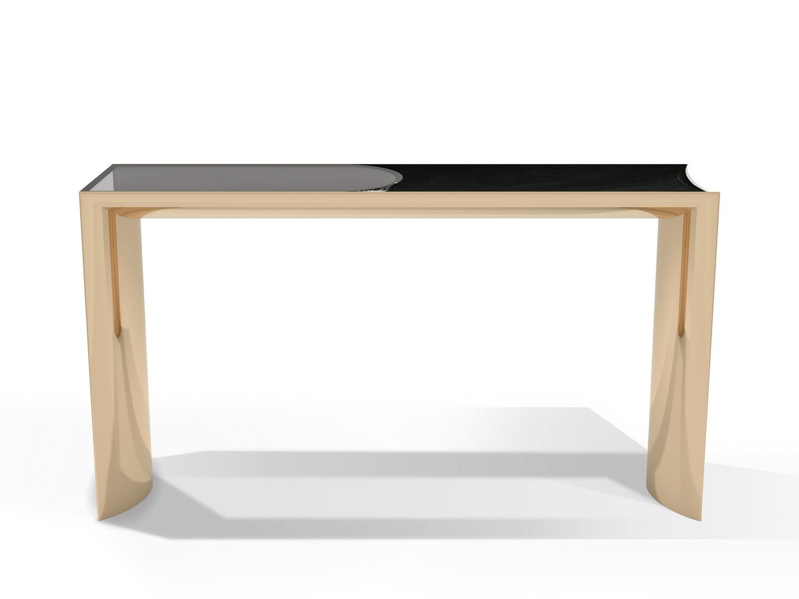 Rectangular wooden console table | Ekos by Visionnair
