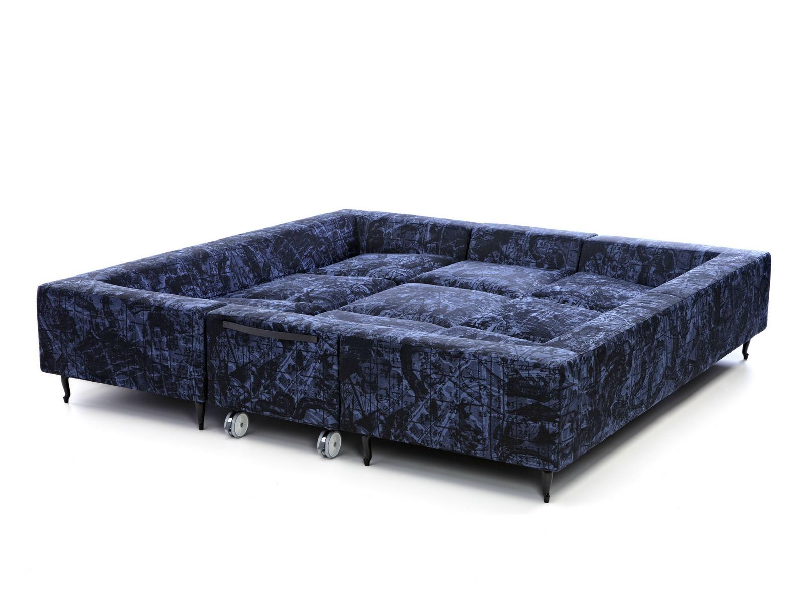 Sectional Dacron® sofa | Zliq Island by Moooi