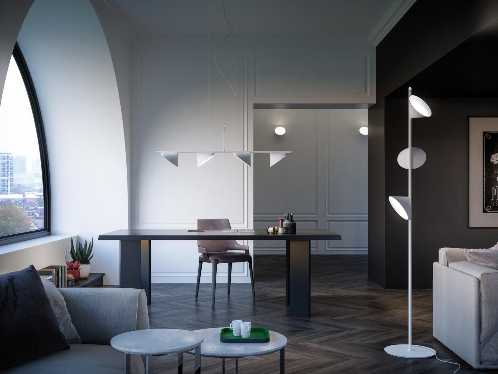 LED direct light aluminium pendant lamp | Orchid by Axolight