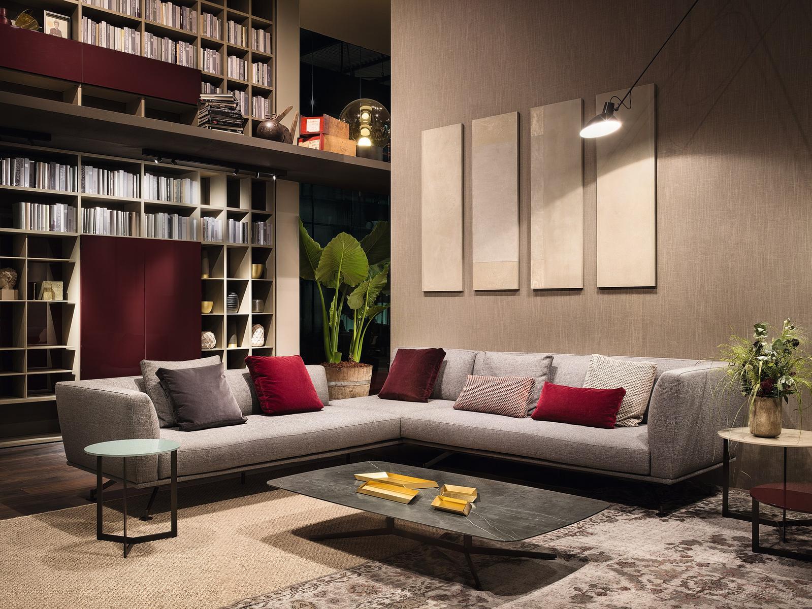 Corner fabric sofa | Neil by Lema