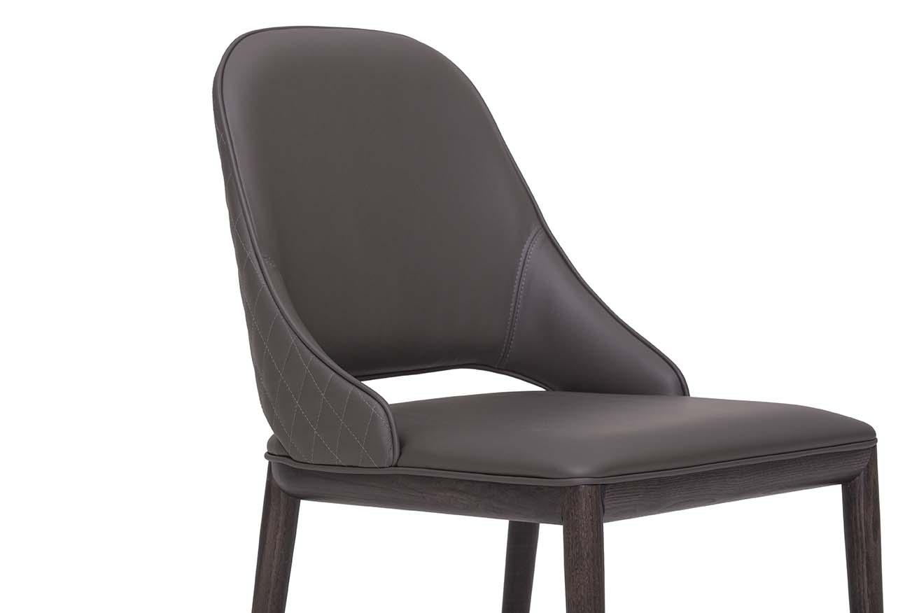 Upholstered leather chair | Malva Élite by Tonin Casa