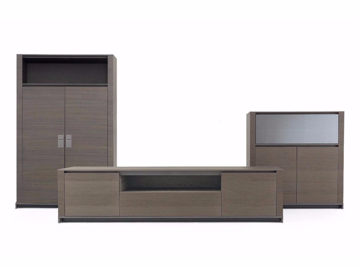 Wood veneer sideboard with drawers | Febe by Poliform