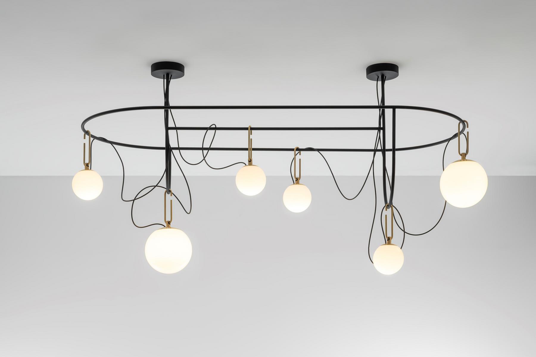 LED direct light pendant lamp | Nh S Cluster by Artemide