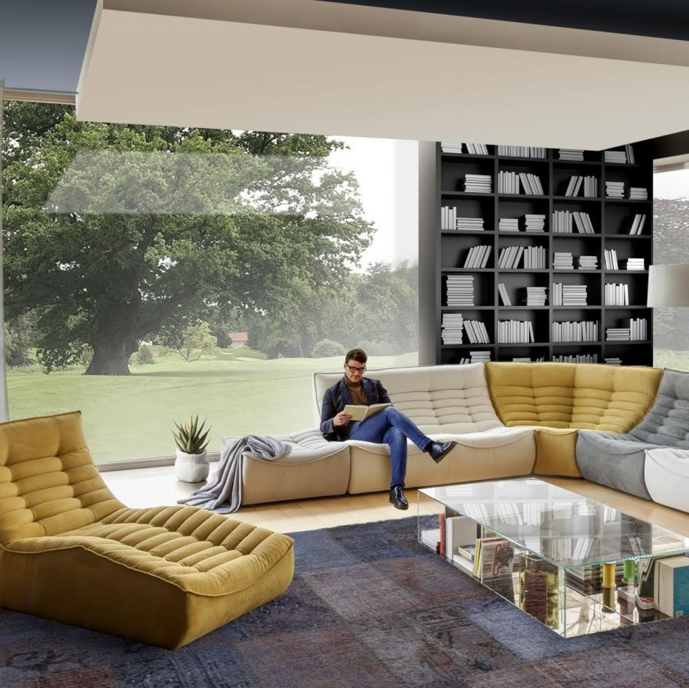 Corner leather sofa | Fox Trot by Calia Italia