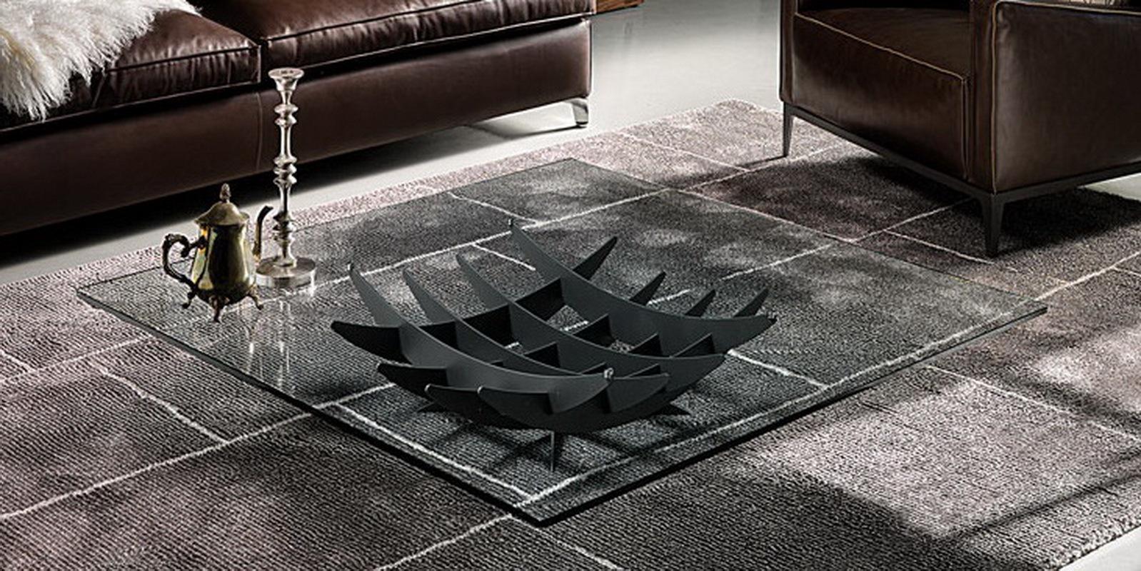 Square glass coffee table | Atlas by Cattelan Italia