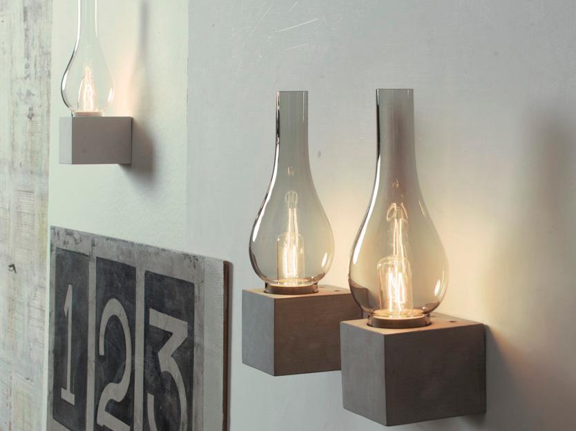 Direct light cement wall light | Amarcord by Karman