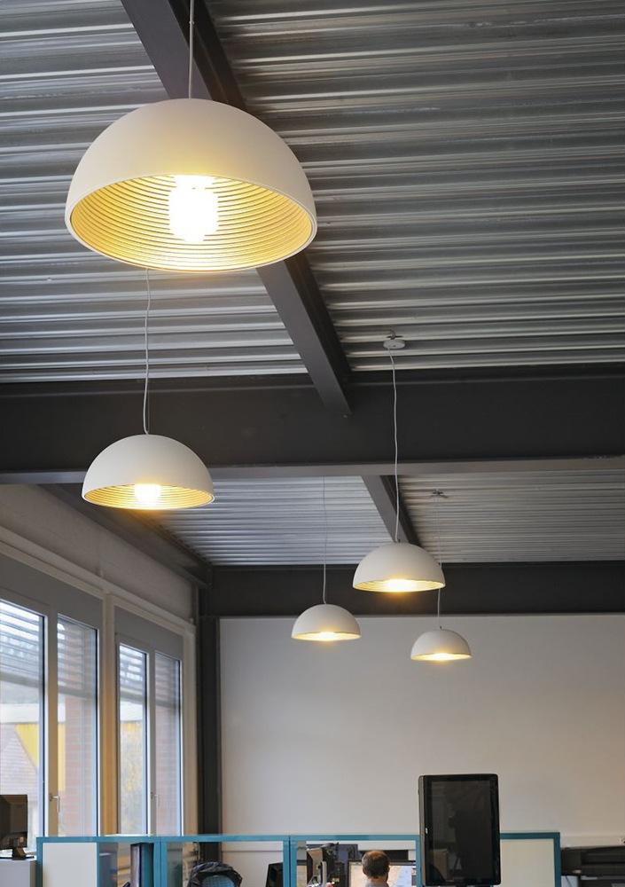 Plastic pendant lamp with dimmer in a contemporary style | Forchini by SLV