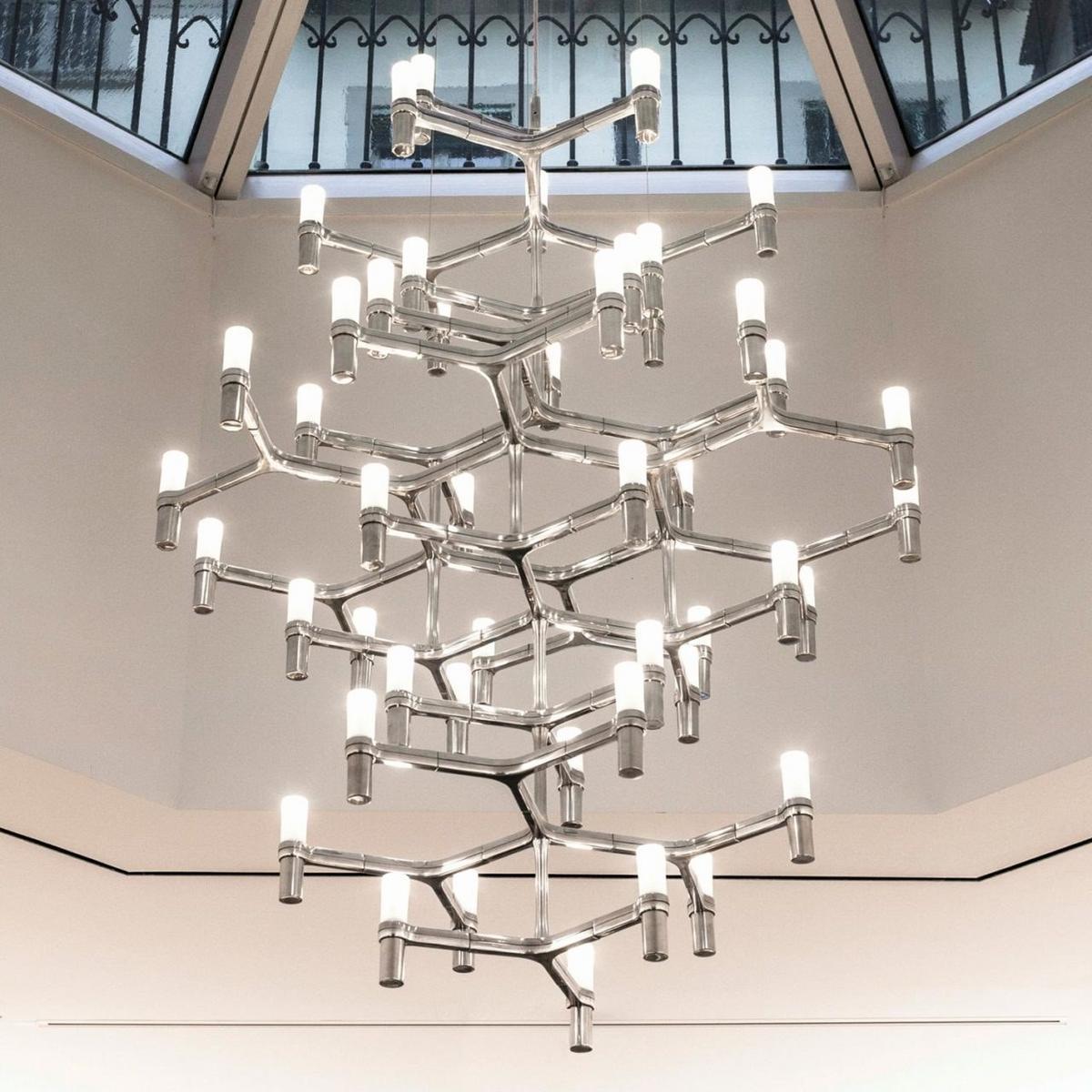 Die cast aluminium chandelier | Crown Summa by Nemo
