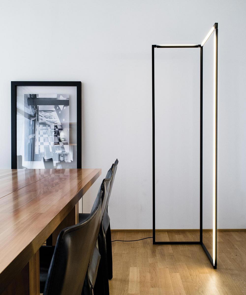 LED adjustable aluminium floor lamp | Spigolo by Nemo