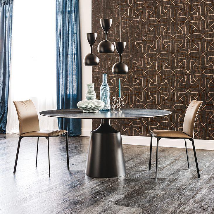 Round metal table | Yoda by Cattelan Italia