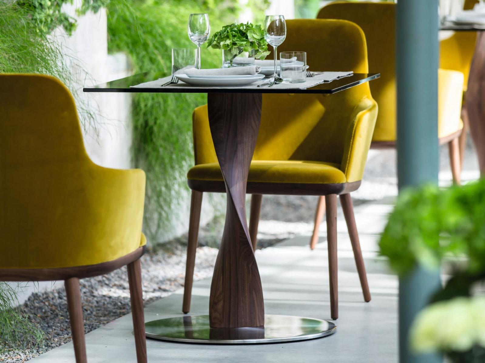 Square crystal dining table | Spin by Porada