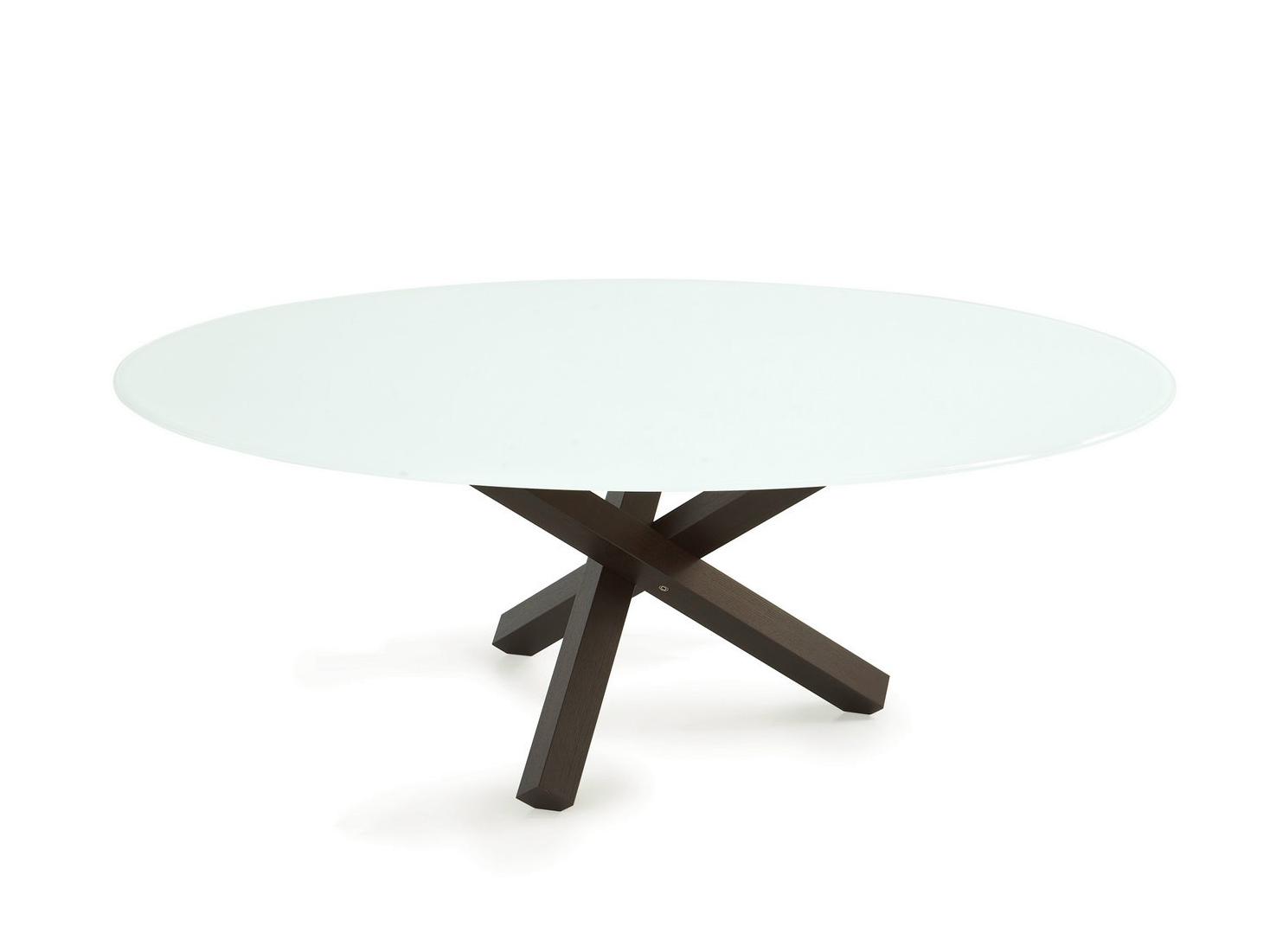 Oval glass table | Aikido Elliptical by Sovet