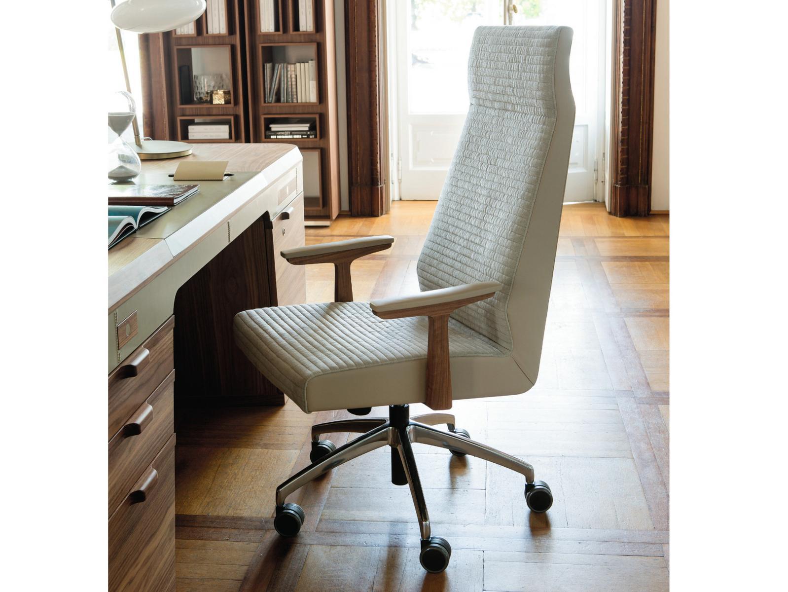 High-back fabric executive chair | Elis by Porada