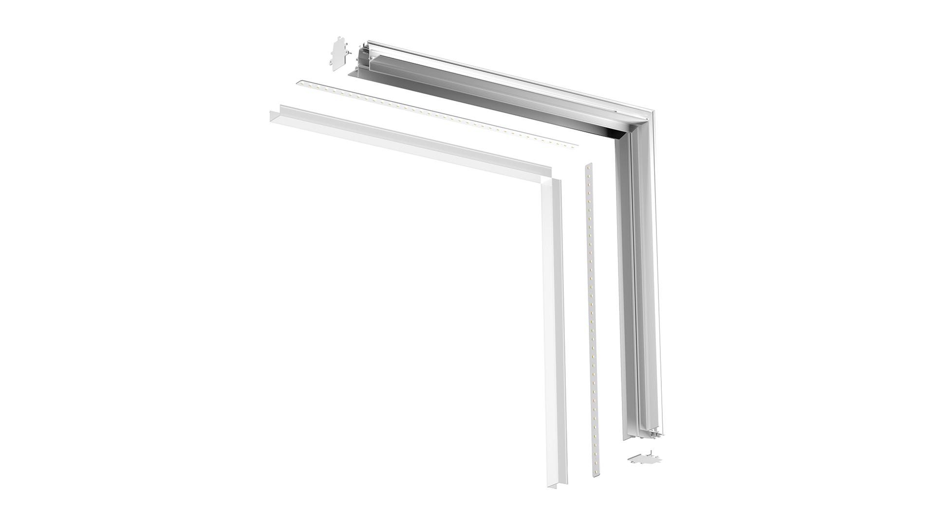 Aluminium linear lighting profile for LED modules | Bright Line by Arkoslight