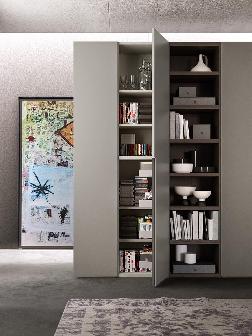 Modular lacquered wardrobe with doors | Go by ALF Dafre