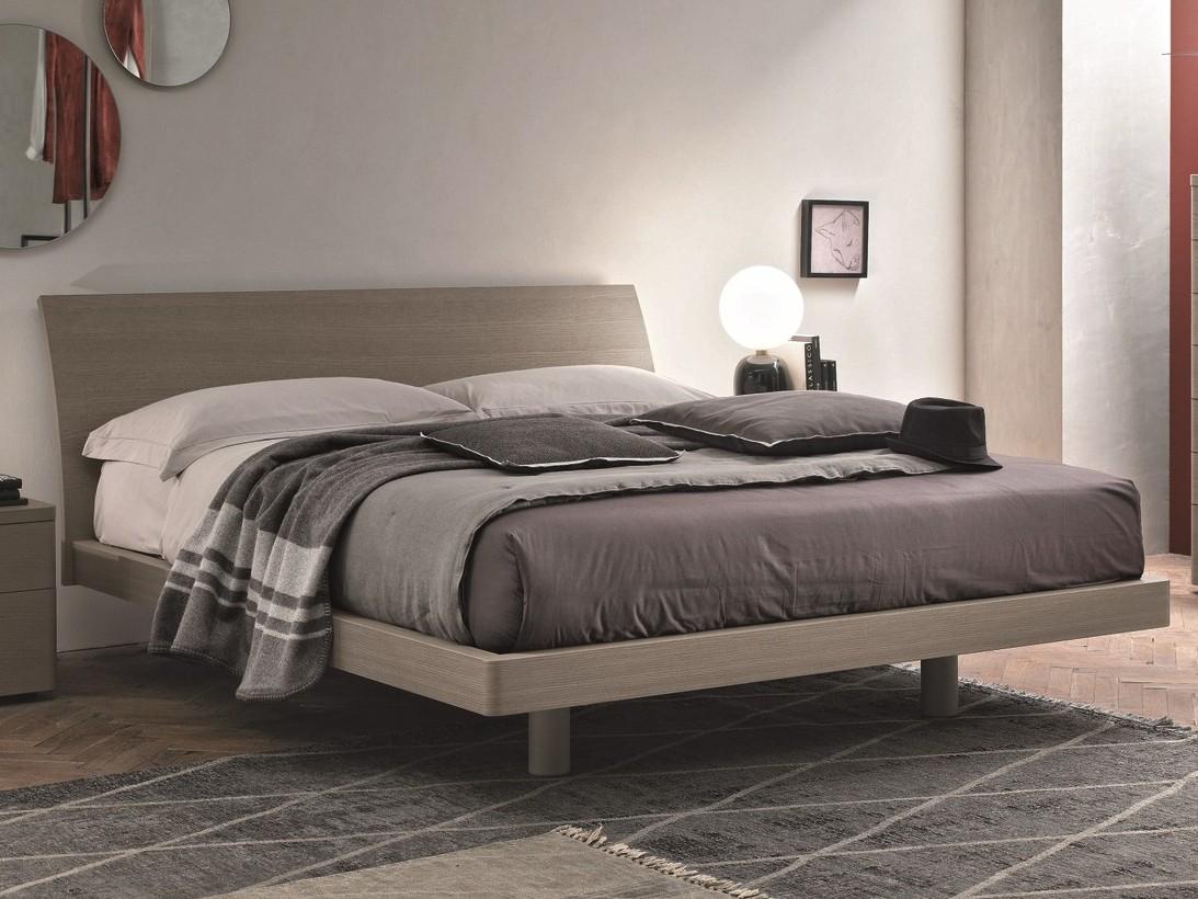 Wooden double bed | Clio by Tomasella