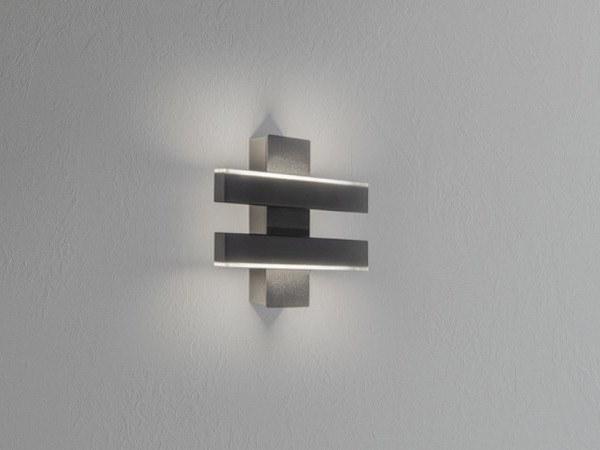 LED direct light metal wall light | Artys W1+1 by Ilfari