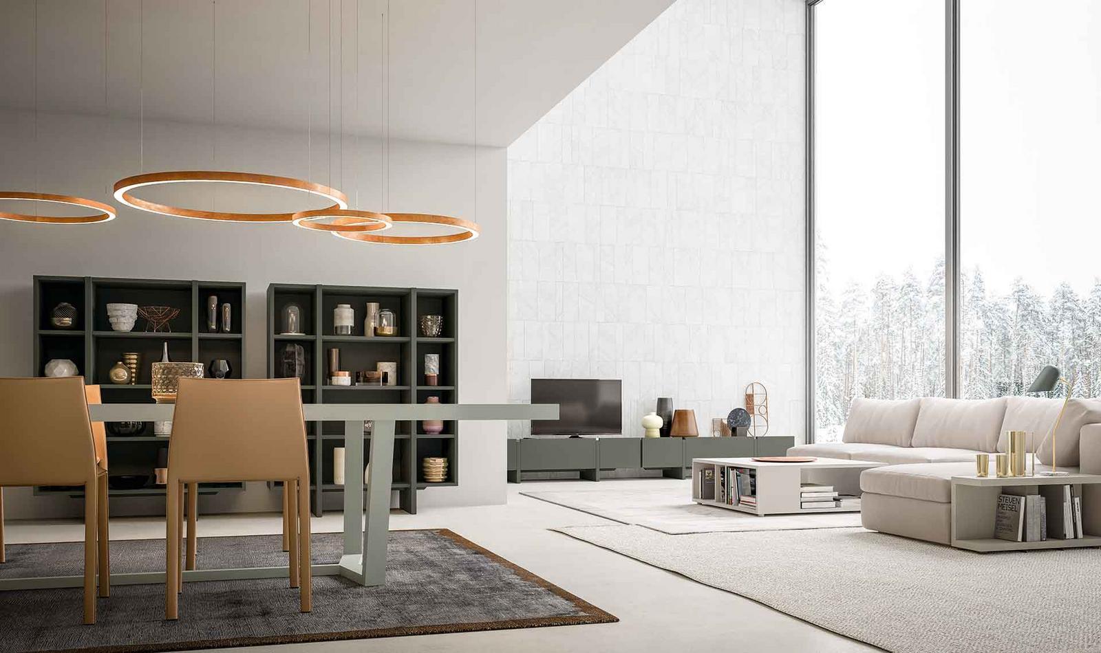 Modular veneer sideboard with doors | Recta by ALF Dafre