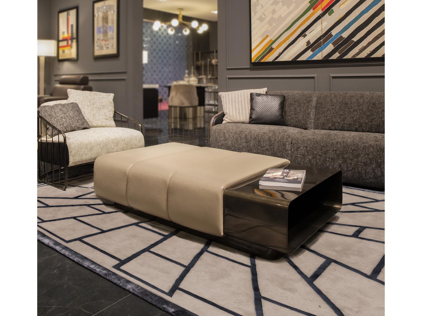 Leather pouf / coffee table | Cigar by Formitalia