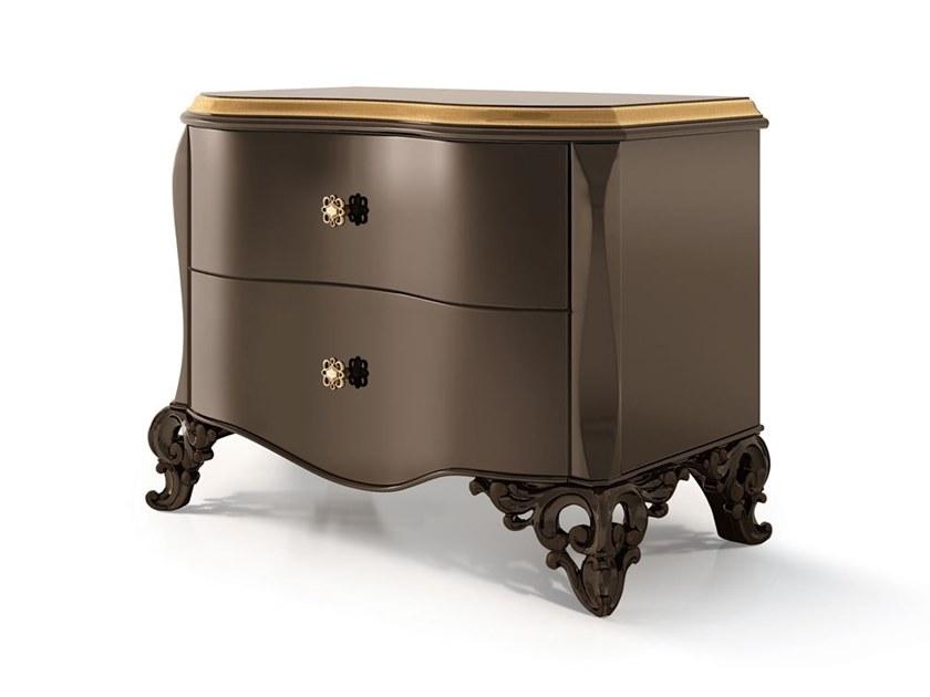 Rectangular wooden bedside table | 6122 by Carpanese home