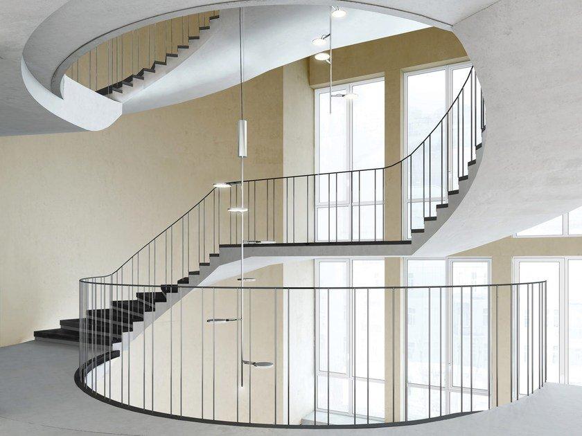 LED aluminium pendant lamp with dimmer | Avveni Vertical by Sattler