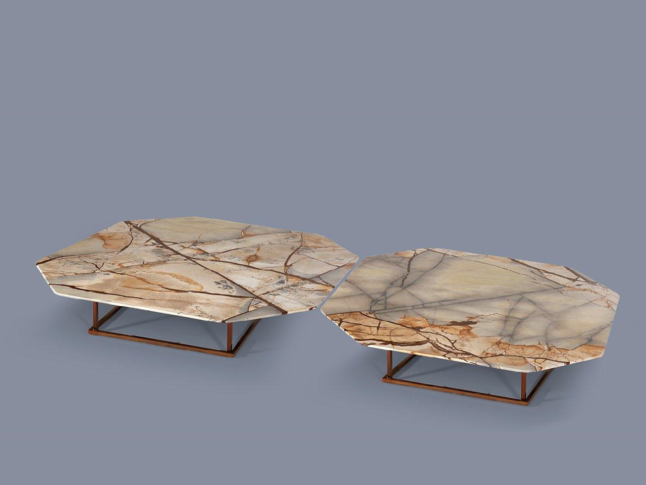 Octagonal marble coffee table | Alex by Borzalino