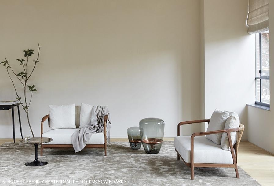 Fabric small sofa | Crono by Flexform