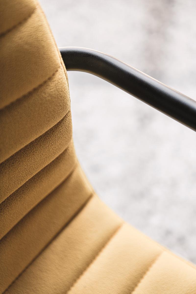 Fabric office chair with castors | Star Dpb by Midj