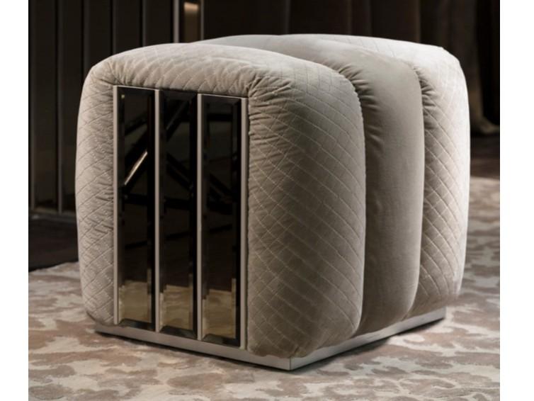 Rectangular velvet pouf | Ola by Mantellassi 1926