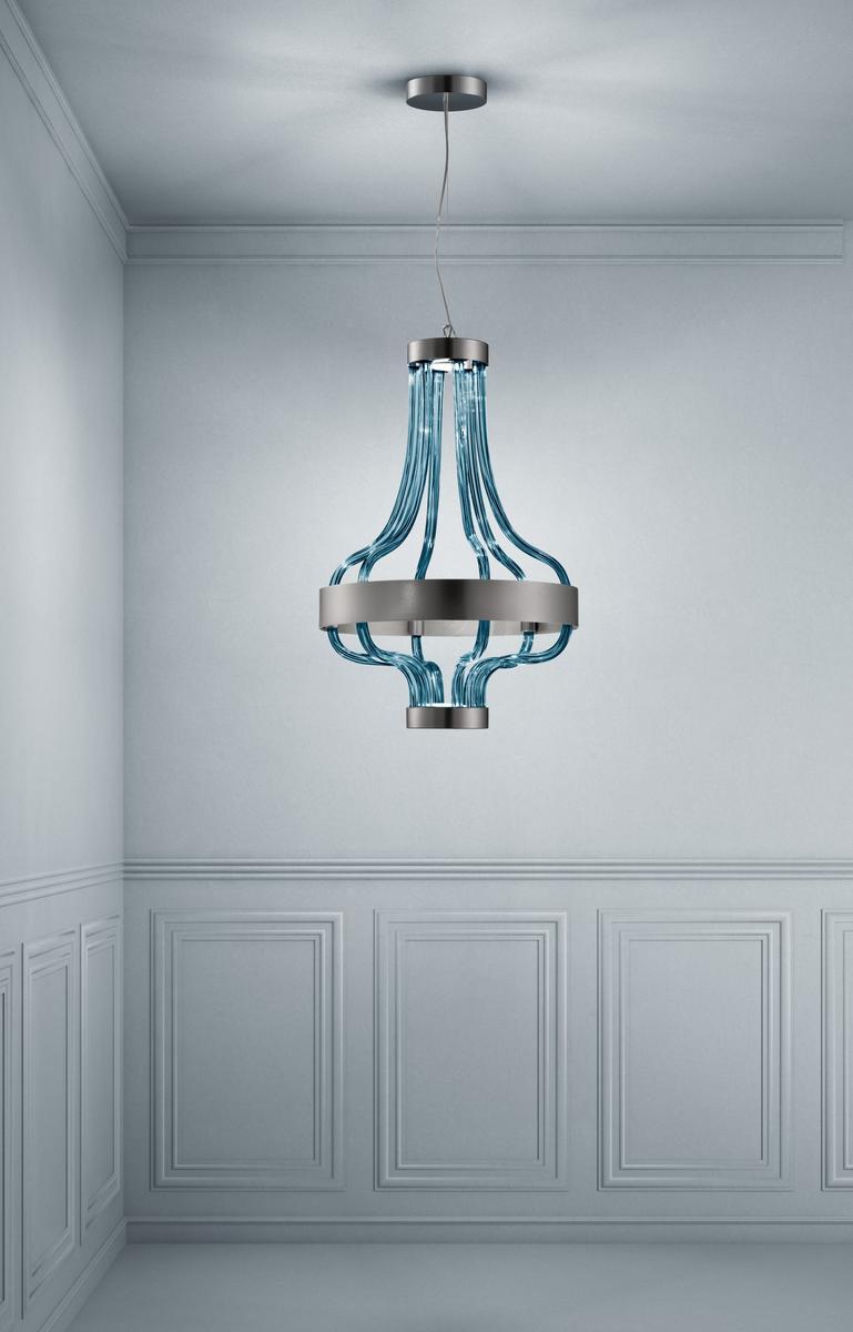 Blown glass chandelier | Festa by Sylcom