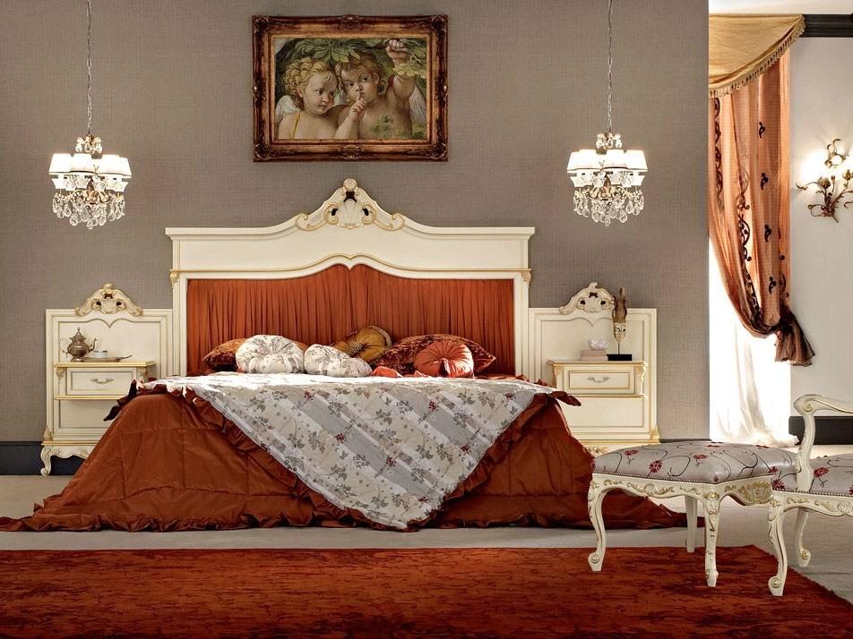 Double bed with high headboard | 12205 by Modenese Gastone