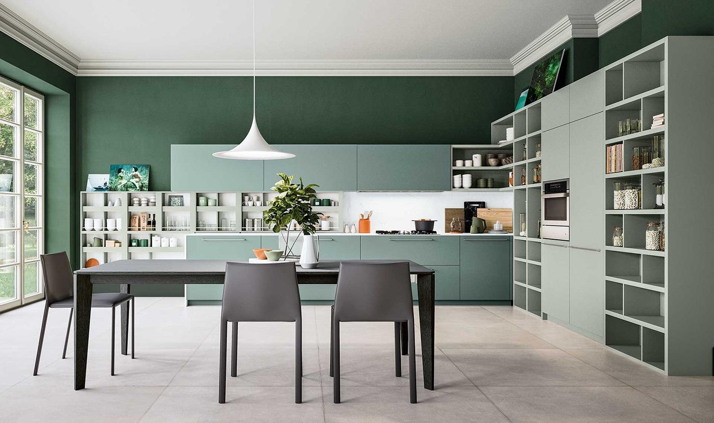 Fenix kitchen without handles ALF Valdesign Logica L0