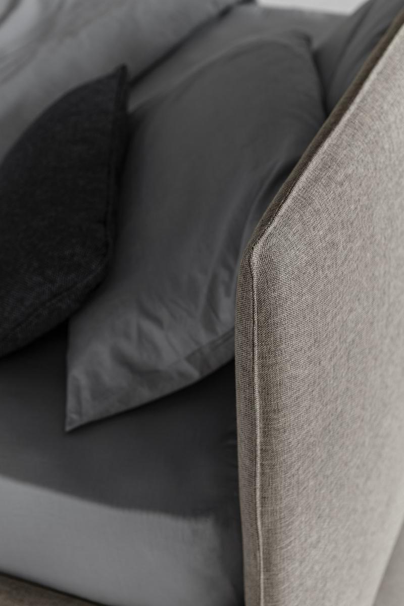 Upholstered storage bed | Gaya Plane by Bolzan letti